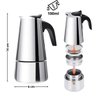 Cafeteira Italiana em Inox 100ml - Perfeita para 2 Xícaras - 3