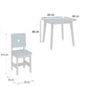 Conjunto Infantil Mesa com 2 Cadeiras Madeira de Pinus Sofia - 3