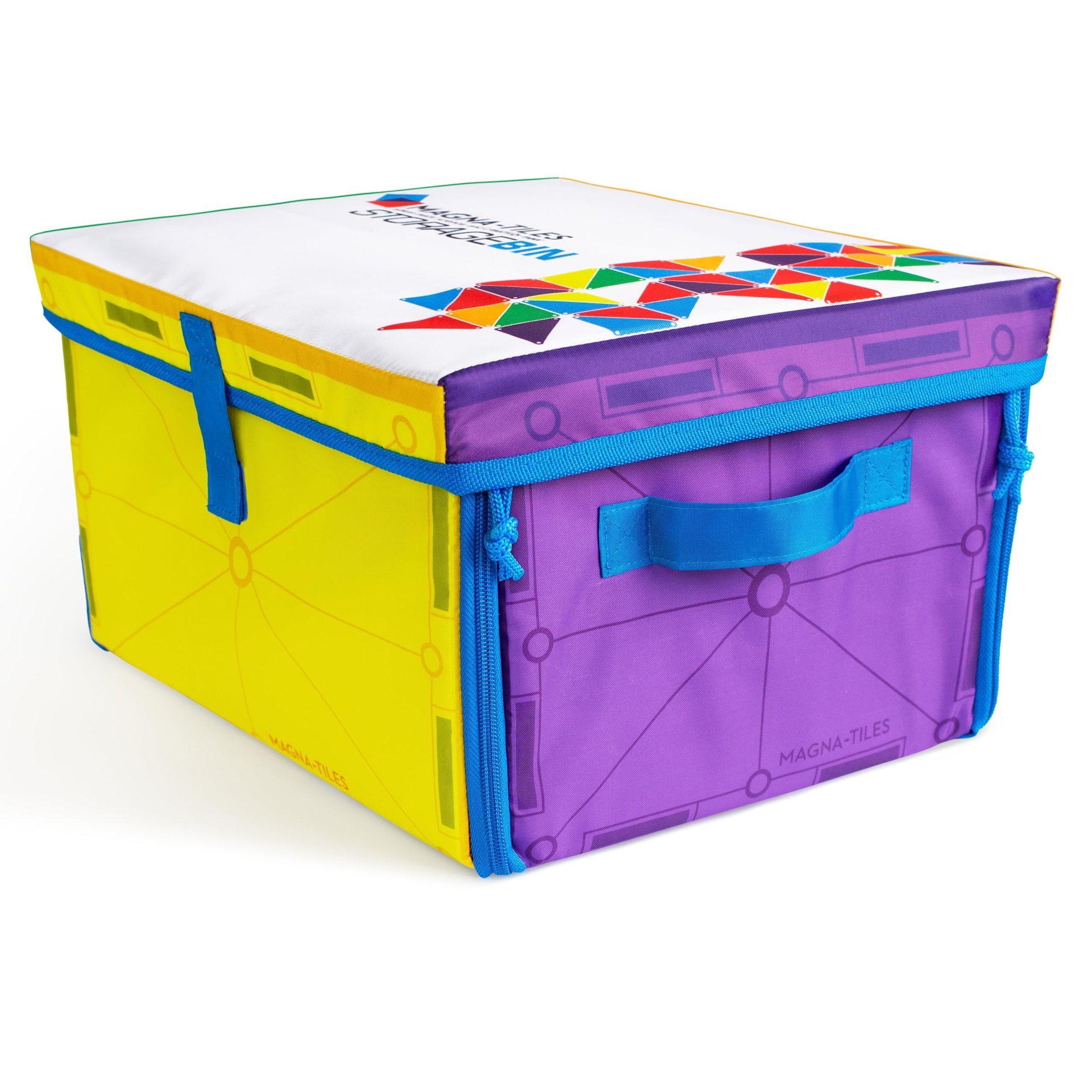 Caixa e Tapete Magna-tiles para Armazenamento e Brincar