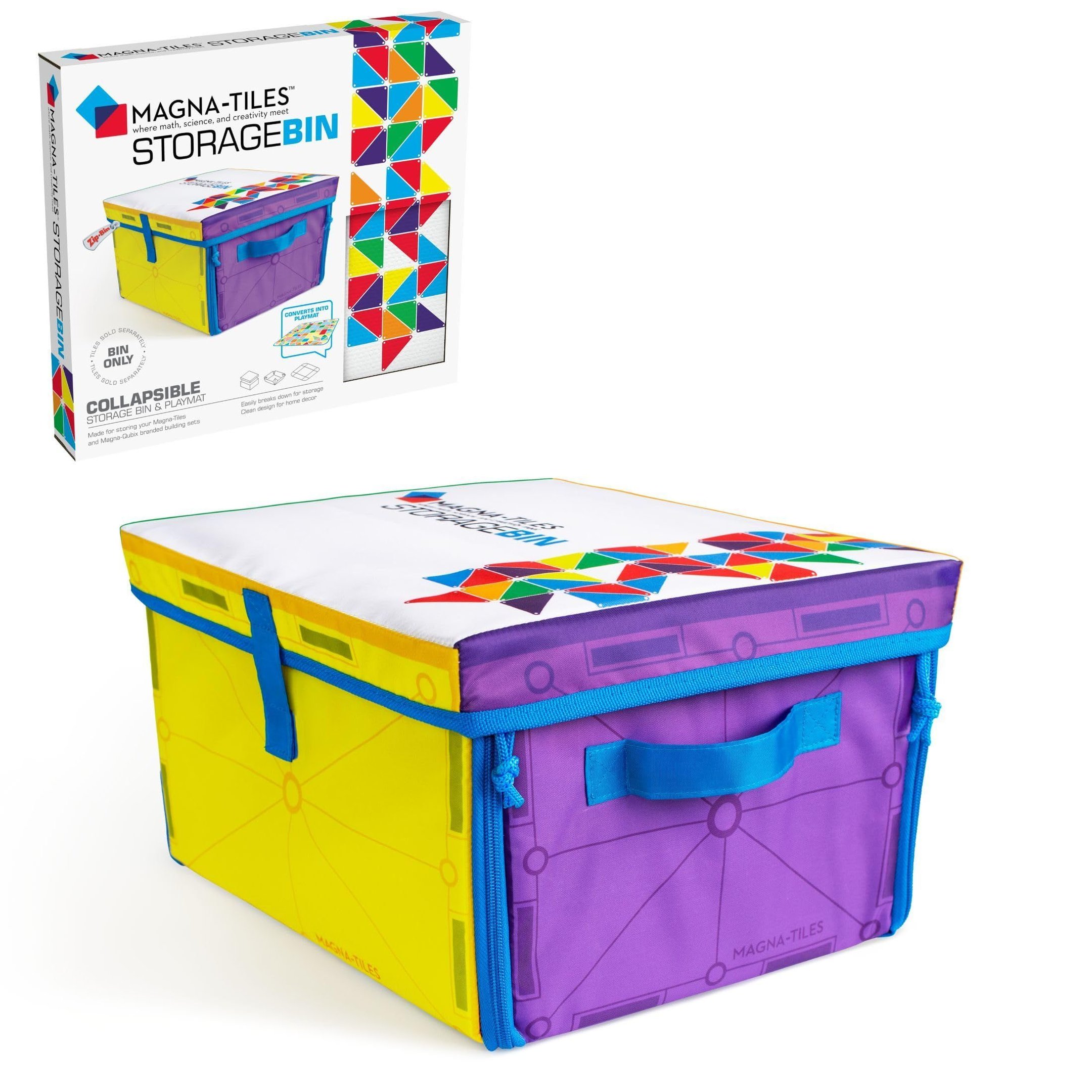 Caixa e Tapete Magna-tiles para Armazenamento e Brincar - 4