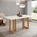 Ver imagem 2 de Mesa Sala de Jantar Yara 1600mm sem Vidro Nature/off White - Henn