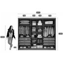 Ver imagem 2 de Guarda Roupa 6 Portas e 8 Gavetas Rizon/linea Branco - Novo Horizonte