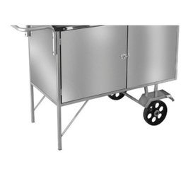 Carrinho de Churrasco Estendido Inox com Rodas Maciças Cefaz - 3