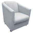 Ver imagem 6 de Kit 2 Poltronas Tilla Decorativa Escritório Suede Cinza