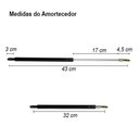 Ver imagem 3 de Amortecedor Tampa Traseira Porta Malas Gol G1 Quadrado Cinoy 1980 à 1994 YN-AMVW001