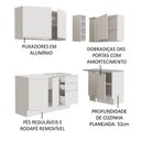 Ver mais imagens de Cozinha Completa 269001 Com Armário E Balcão Branco Branco