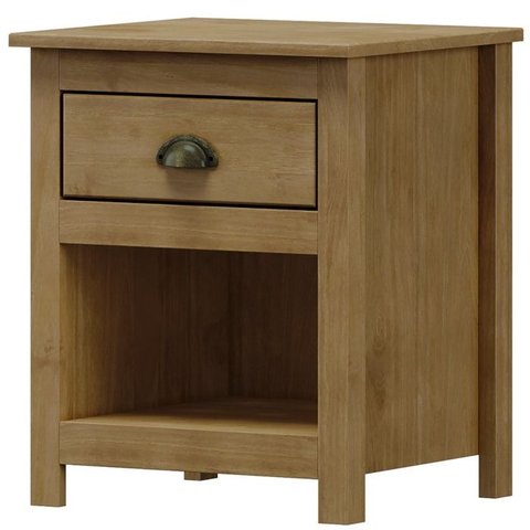 Mesa de Cabeceira 1 Gav Madeira Maciça 46 Cm 9100 Freijo Milani Store