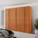 Ver imagem 1 de Guarda Roupa Casal Severo 100% MDF 6 Portas e 2 Gavetas Marrom