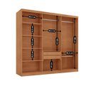 Ver imagem 4 de Guarda Roupa Casal Severo 100% MDF 6 Portas e 2 Gavetas Marrom
