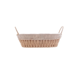 Cesta Com Alça Em Papel Oval Com Forro Em Tecido - 4