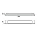 Ver imagem 2 de Luminária Led Blumenau Slim de Sobrepor 100cm 36w Bivolt 6500k Luz Branca