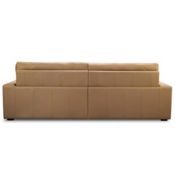 Sofá 3 Lugares Retrátil Reclinável Elétrico 224cm Mazi L06 Couro Caramelo - Lyam Decor - 7