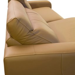 Sofá 3 Lugares Retrátil Reclinável Elétrico 224cm Mazi L06 Couro Caramelo - Lyam Decor - 9