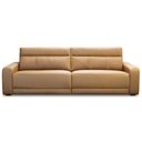 Ver imagem 2 de Sofá 3 Lugares Retrátil Reclinável Elétrico 224cm Mazi L06 Couro Caramelo - Lyam Decor