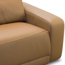 Sofá 3 Lugares Retrátil Reclinável Elétrico 224cm Mazi L06 Couro Caramelo - Lyam Decor - 11