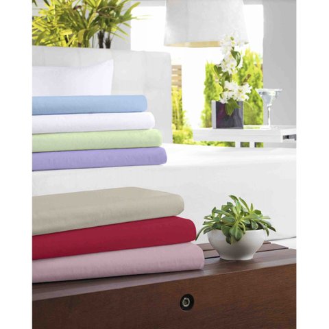 Lençol Solteiro 88cm X 1,88m C/ Elástico Malha In Cotton Altenburg Rosa