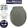 Tampa de Vaso Assento Sanitário Envolvente Alumasa Cinza Escuro - 3