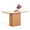 Ver imagem 4 de Conjunto de Mesa de Jantar Moderna com 4 Cadeiras Estofadas Mel Off