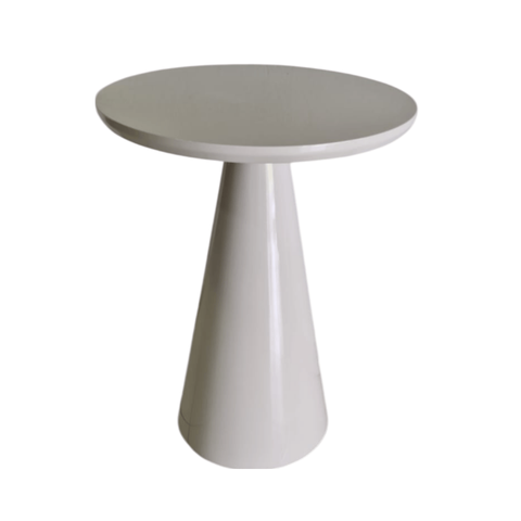 Mesa Lateral Cone Alta - Branco