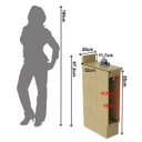 Ver imagem 2 de Toalheiro Minimalista com Rodapé e Tampo 20cm Tecnomobili