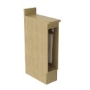 Ver imagem 4 de Toalheiro Minimalista com Rodapé e Tampo 20cm Tecnomobili