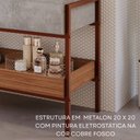 Ver imagem 6 de Gabinete para Banheiro com Cuba Hana Espresso Móveis Cinza/Cimento