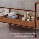 Ver imagem 7 de Gabinete para Banheiro com Cuba Hana Espresso Móveis Cinza/Cimento