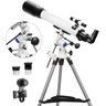 Solomark Telescópio Refrator 70mm Apertura 700mm com Montagem Eq e Adaptador - 2