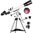 Ver imagem 1 de Solomark Telescópio Refrator 70mm Apertura 700mm com Montagem Eq e Adaptador