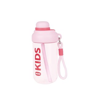 Garrafa Kids Alça Rosa 660ml Mor