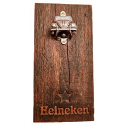 Abridor de Garrafas de Parede Cerveja Heineken com Imã - 1