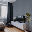 Ver imagem 4 de Papel de Parede Adesivo Lavavel Texturizado Linhas e Folhas Azul 500x60cm