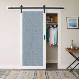 Papel de Parede Adesivo Lavavel Texturizado Linhas e Folhas Azul 500x60cm - 11