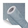 Papel de Parede Adesivo Lavavel Texturizado Linhas e Folhas Azul 500x60cm - 1