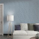 Ver imagem 5 de Papel de Parede Adesivo Lavavel Texturizado Linhas e Folhas Azul 500x60cm