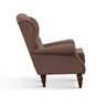 Poltrona Berger Sevilha com Tecido Poliéster - Marrom - 5