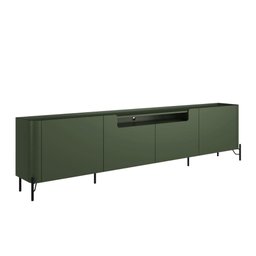 Rack para Tv 260cm com 4 Portas Lisas 100% Mdf Pés em Metal - 2