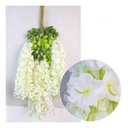 Ver imagem 1 de 12 Glicinas Artificials Trepadeira Realista Flores Folhagem:lilás