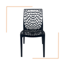 Ver imagem 4 de Cadeira de Jantar Oficial Gruvyer Preto - Preto - 3