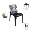 Ver imagem 3 de Cadeira de Jantar Oficial Gruvyer Preto - Preto - 3