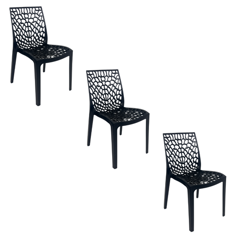 Cadeira de Jantar Oficial Gruvyer Preto - Preto - 3