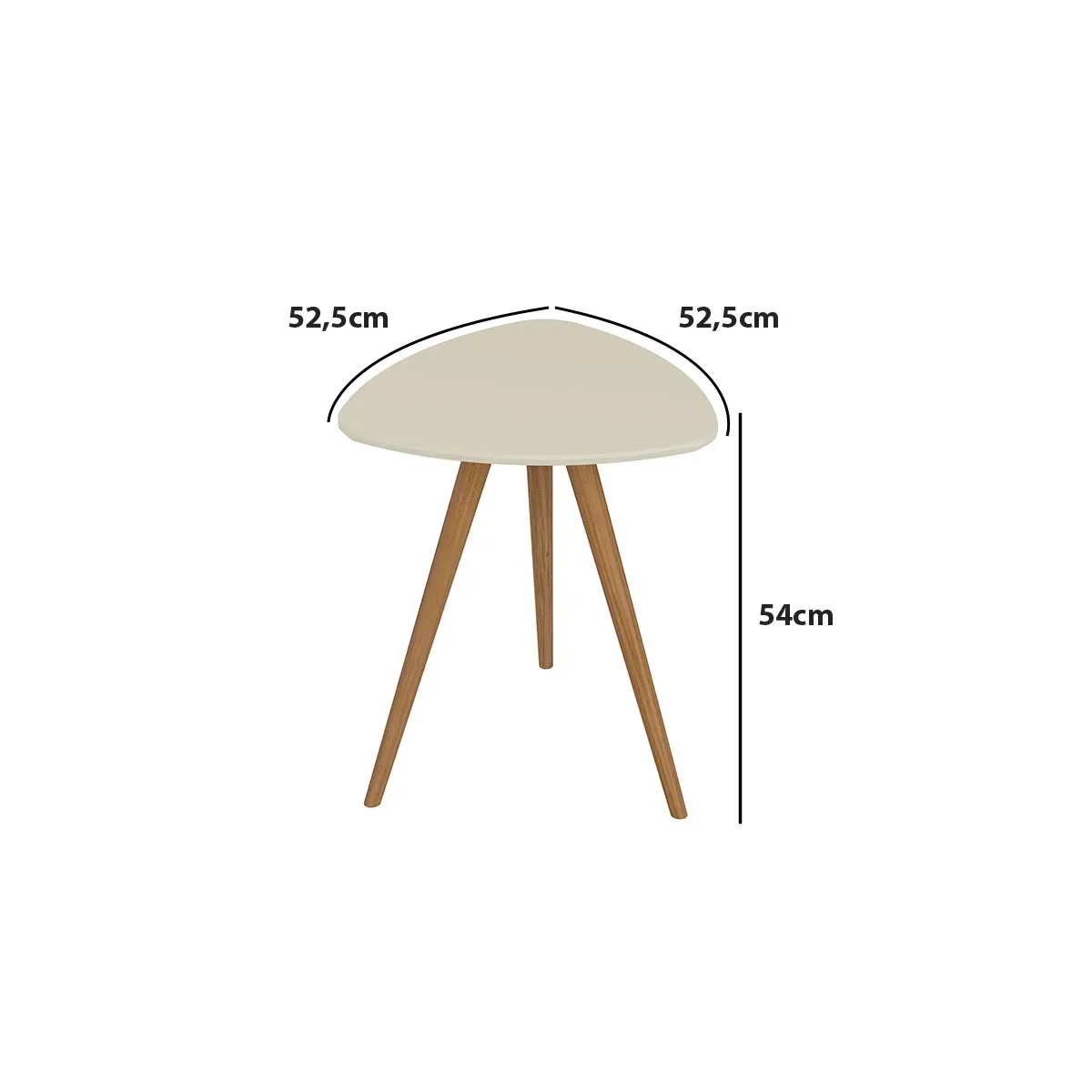 Ver imagem 3 de Mesa Lateral L52,5 X A54cm Mdf