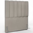 Ver imagem 3 de Kit Cabeceira Cama Box Solteiro 100cm Com Calçadeira Recamier Baú Dália W01 Linho Bege - Lyam