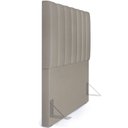 Ver imagem 3 de Kit Cabeceira Cama Box Solteiro 100cm com Calçadeira Recamier Baú Dália W01 Linho Bege - Lyam