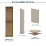 Módulo 45x180 2 Portas 1 Kit Prateleira Frame CabeCasa MadeiraOriginals - 4