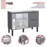 Balcão Buffet Cozinha Sala de Jantar com Tampo 120cm Cisne Cozimax Cinza - 4