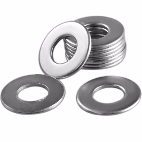 Arruela de Ferro Lisa 1/4"" 6,3mm com 200 Peças - Aru572 - Foxmix Arruelas Ferro Lisa 1/4" 6,3mm C/2