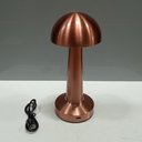 Ver imagem 2 de Luminária Led Mesa Usb Metal Abajur 21x9x9cm Cobre