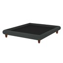 Ver imagem 6 de Cama Queen Japonesa 176cm Pés Madeira Haru Veludo Cinza - Sallar Home