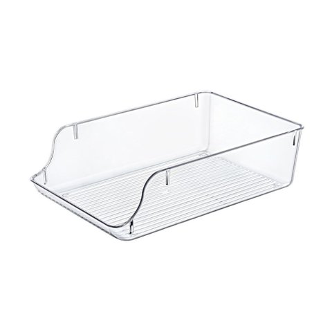 Organizador de Latas Transparente G Despensa Geladeira Refrigerantes Cervejas